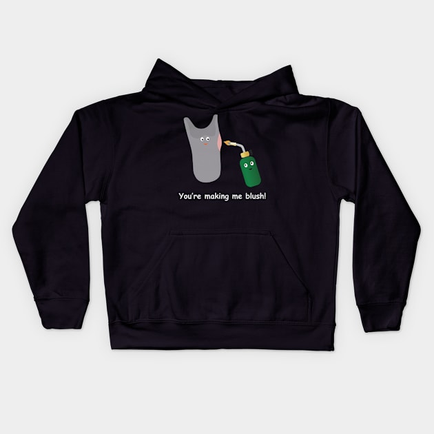 You're making me blush! Kids Hoodie by O&P Memes